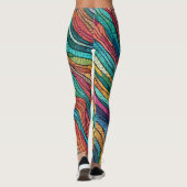 Leggings Marée mosaïque (Dos)