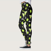 Leggings Margarita Cocktail Bar Mixologue Vert Noir (Gauche)