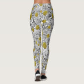 Leggings Marguerites centrées sur le jaune (Dos)