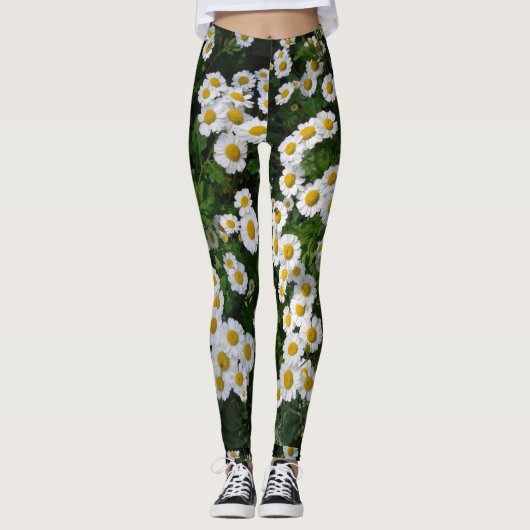 Leggings Marguerites dans un pré (Devant)