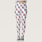 Leggings Marguerites patriotiques (Devant)