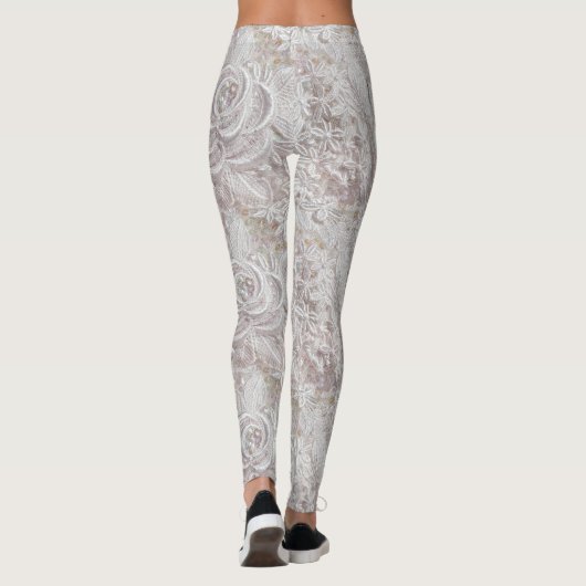 Leggings Mariage blanc dentelle (Dos)