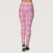 Leggings Mariage de femme de chambre junior rose Flower (Dos)