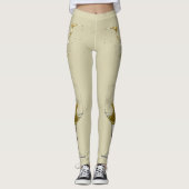 Leggings Mariage de la fête de Vin Blanc Splashed (Devant)