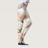 Leggings Mariage floral rose rose pâle (Droite)