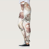 Leggings Mariage floral rose rose pâle (Gauche)