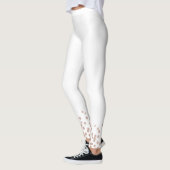 Leggings Mariée Rose Gold Pailleté Blanc (Gauche)