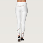 Leggings Mariée Rose Gold Paillettes Blanches (Dos)
