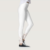 Leggings Mariée Rose Gold Paillettes Blanches (Droite)
