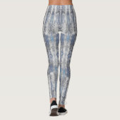 Leggings Marine Blue Grunge Denim Texture | (Dos)