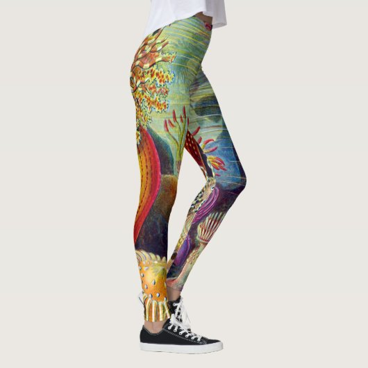 Leggings Marine d'actinies d'Ernst Haeckel : Actiniae (Droite)