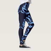 Leggings Marine et guêtres bleu-clair de conception de (Droite)