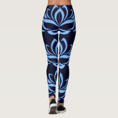 Leggings Marine et guêtres bleu-clair de conception de (Dos)