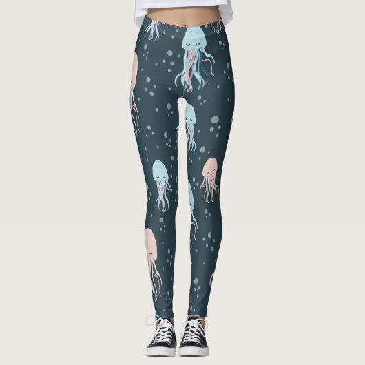 Leggings Maritim Nautic Ocean Sealife Octopus (Devant)