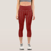 Leggings Maroon Capri élégant pour mode de vie act (Recto)
