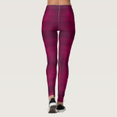 Leggings Maroon couleur géométrique design simple (Dos)