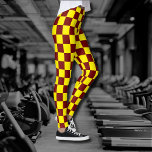 Leggings Maroon et Jaune À damiers Vintage<br><div class="desc">Maroon et Jaune À damiers Vintage</div>