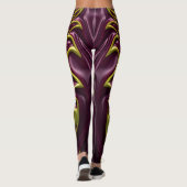 Leggings ~ maroon gold (Achterkant)