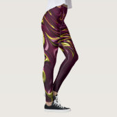 Leggings ~ maroon gold (Rechts)