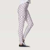 Leggings Maroon/Plum Valentine Legings géométriques pour fe (Droite)