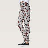 Leggings Maroon Ribbons Multi...APS (Gauche)