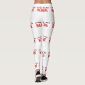 LEGGINGS MARQUE BLANCHE MODERNE ET PERSONNALISABLE VÉRIFIÉE (Dos)