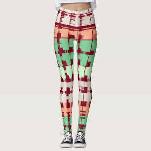 Leggings Marron avec des couleurs pastel