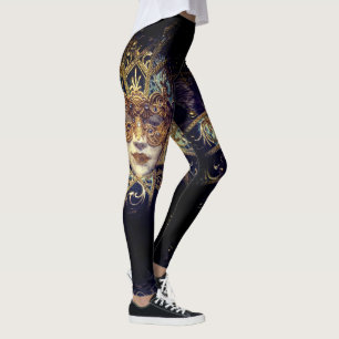 Leggings Mascarade masque victorien élégant gothique