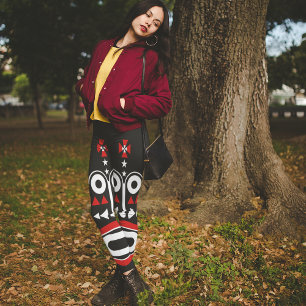 Leggings masque africain