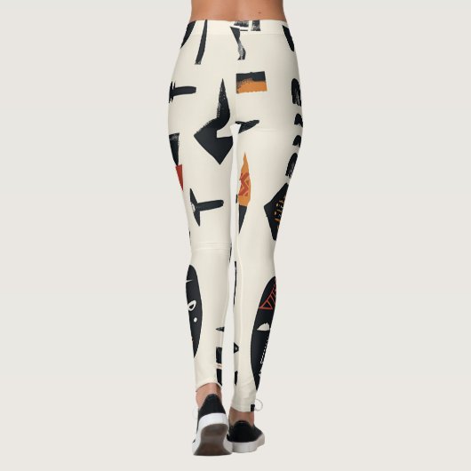 Leggings Masque africain (Dos)