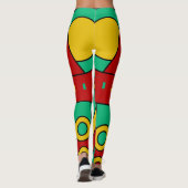 Leggings Masque Aztec tiki (Dos)
