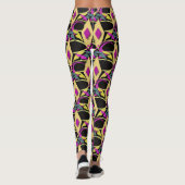Leggings Masque Mardi Gras Coloré (Dos)