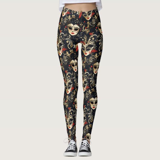Leggings Masque noir (Devant)