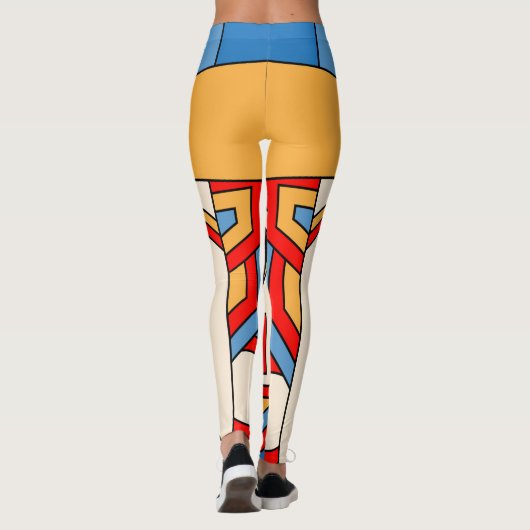 Leggings Masque tiki traditionnel (Dos)