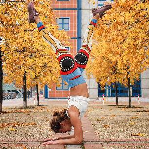 Leggings masque tiki traditionnel