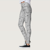 Leggings Mathématiques Géométrie Formule Euclide Équation (Gauche)