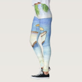 Leggings Matin à Bali Aquarelle (Gauche)