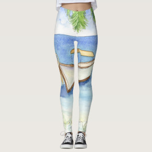 Leggings Matin à Bali Aquarelle