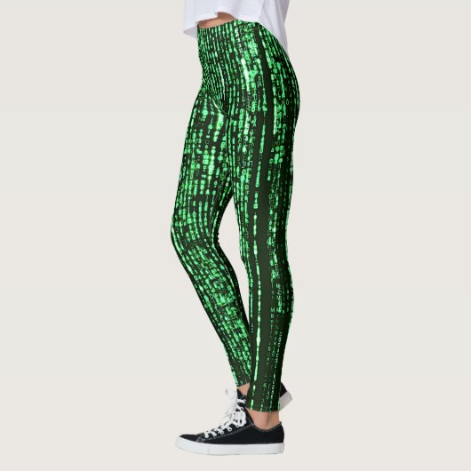 Leggings Matrix code Be a warrior againt the system (Gauche)