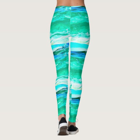 Leggings Maui ondule Thunder_Cove bleu/vert (Dos)