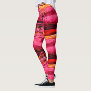 Leggings Maui vagues Thunder_Cove rose/rouge