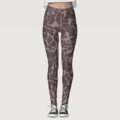 Leggings Mauve Abstrait (Devant)
