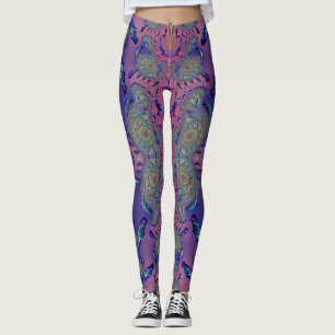 Leggings ~mauve bleu vert 3D ~ Original
