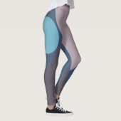 Leggings Mauve et bleu graphique II (Droite)