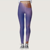 Leggings “Mauve Mirage Flow”  –  Abstract Pink Blue Peach (Devant)