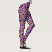 Leggings Mauve Moody Daisies (Droite)