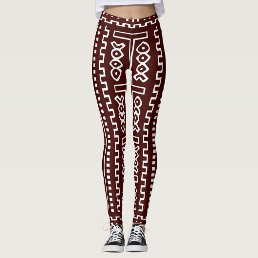 Leggings Maxi copie Brown de Mudcloth (Devant)