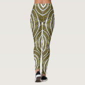 Leggings Méandre de clé grecque dans Artdeco de symétrie gé (Dos)