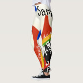 Leggings med samiska tecken och färger! (Gauche)