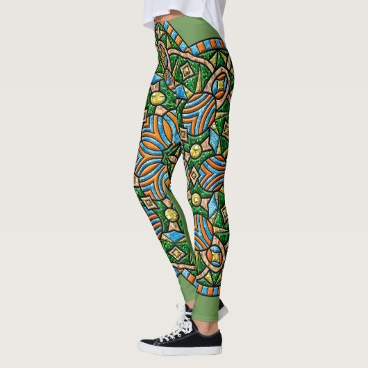 Leggings Médaillon de soucis (Gauche)
